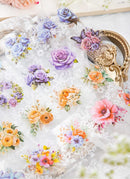 Poppy Crafts Flower Sticker Roll - Colourful Garden Phlox