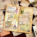 Poppy Crafts Vintage Text Scrap Paper Pack - Recipes