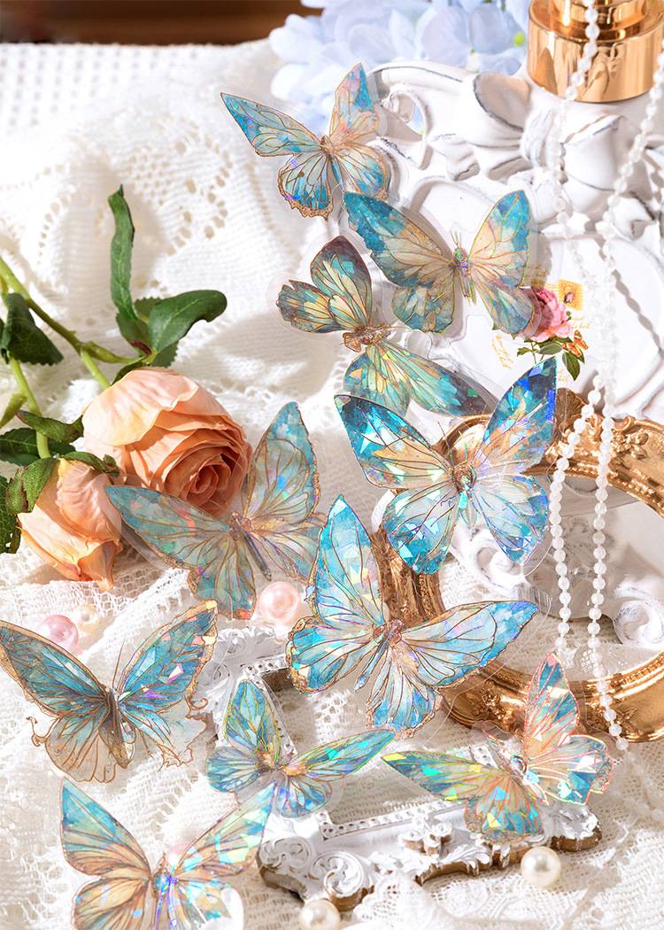 Poppy Crafts Crystal Butterfly Sticker Pack - Night Butterfly