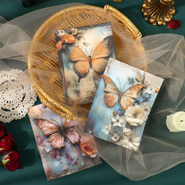 Poppy Crafts Butterfly Scrap Paper Pack - Cyan Spotted*