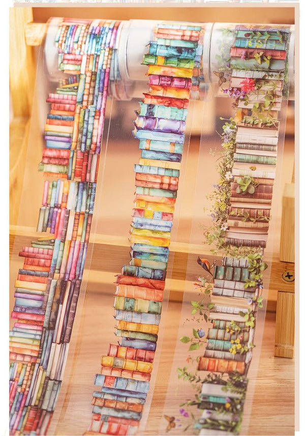 Poppy Crafts Bookshelf Sticker Roll - Watercolour