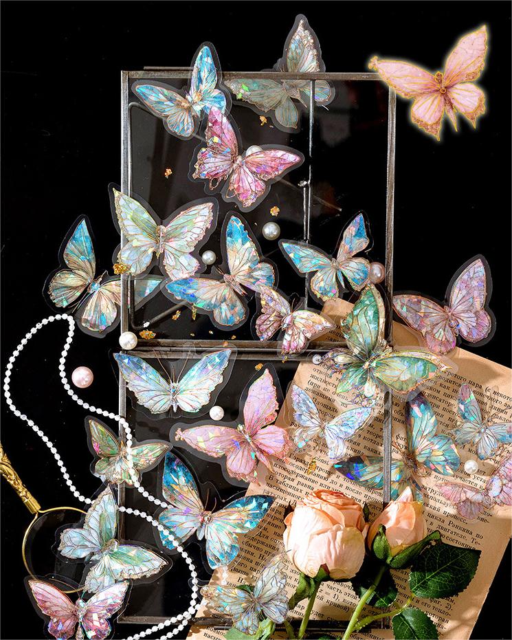 Poppy Crafts Crystal Butterfly Sticker Pack - Falling Into a Dream