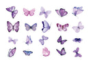 Poppy Crafts Butterfly Nature Sticker Pack - Purple