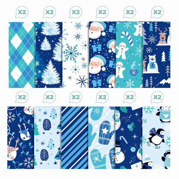 Poppy Crafts 12"x12" Christmas Collection Paper Pack