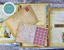 Craft Consortium The Collector - Used Stamps - Rub on Transfers