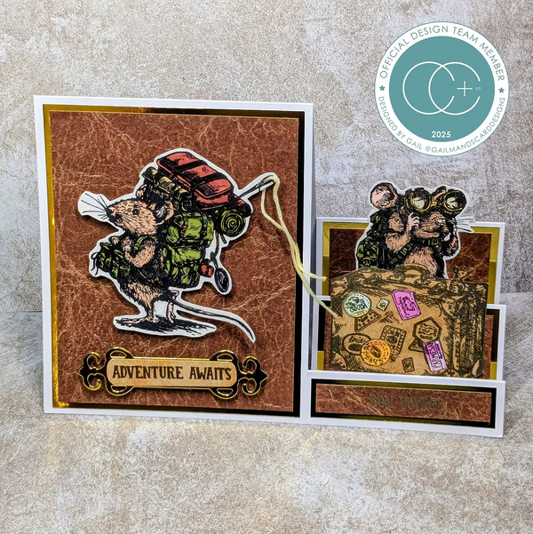 Craft Consortium Photopolymer Stamp set Searching, Oliver's Adventures