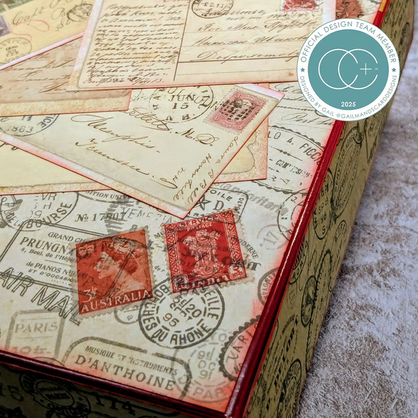 Craft Consortium The Collector - Used Stamps - Rub on Transfers
