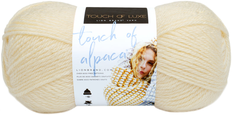 Lion Brand Touch Of Alpaca Yarn - Cream