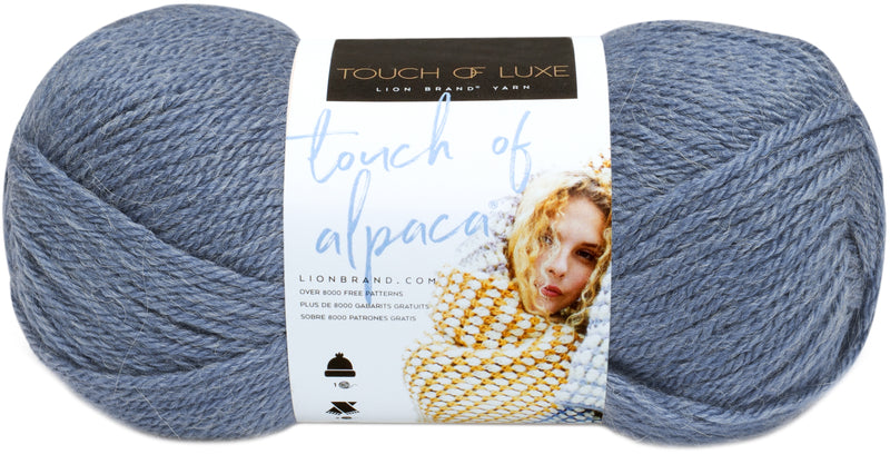 Lion Brand Touch Of Alpaca Yarn - Dusty Blue