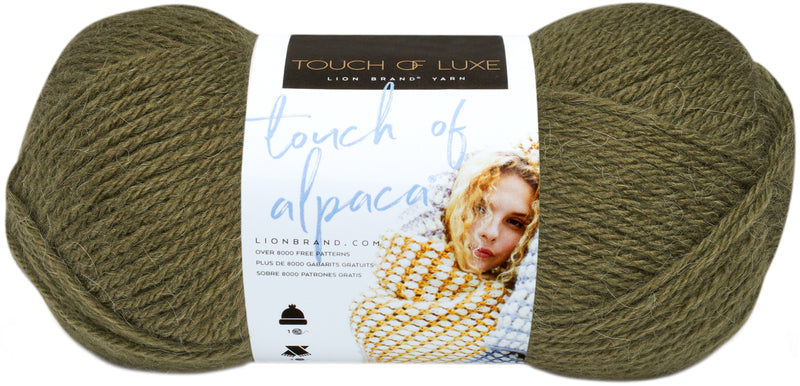 Lion Brand Touch Of Alpaca Yarn - Olive