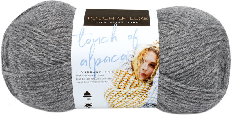 Lion Brand Touch Of Alpaca Yarn - Oxford Grey