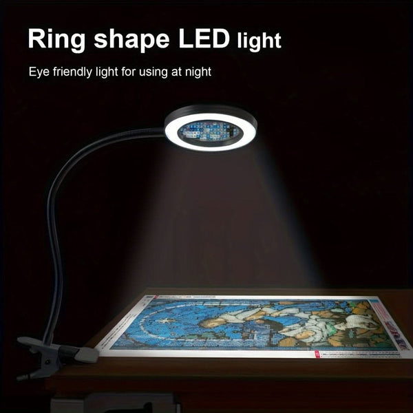 Universal Crafts LED Magnifying Lamp - Black