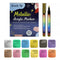 Poppy Crafts Acrylic Paint Markers - Metallic 12 Pack