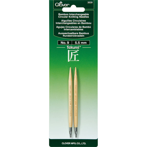 Takumi Bamboo Interchangeable Circular Knitting Needles Size 9/5.5mm