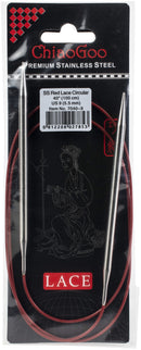 ChiaoGoo Red Lace Stainless Circular Knitting Needles 40" Size 9/5.5mm*