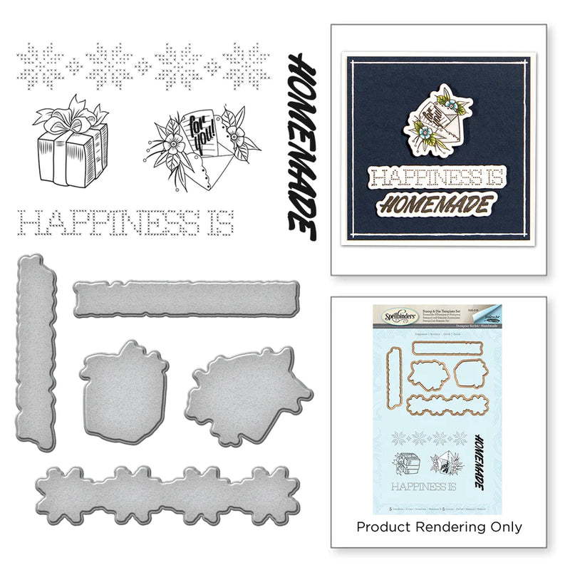 Spellbinders Die & Stamp Set - Designer Series - Happiness*