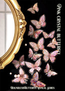 Poppy Crafts Crystal Butterfly Sticker Pack - Pink Crystal