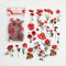 Poppy Crafts Floral Nature Sticker Pack - Red Flowers