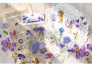 Poppy Crafts Floral Nature Sticker Pack - Purple Flowers