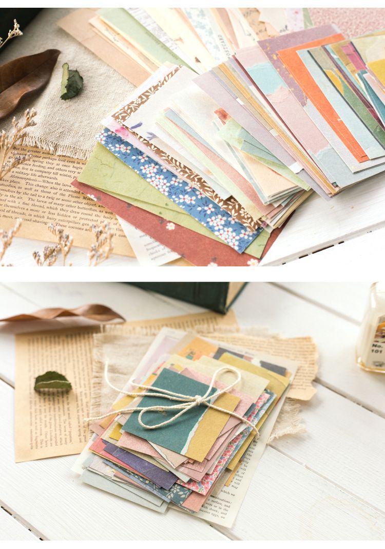 Poppy Crafts Cottage Garden Scrap Paper Pack - Vintage Cards