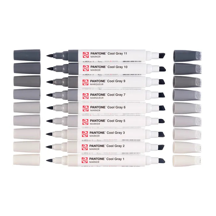 Talens Pantone Marker Set - 9 Pack - Cool Grey*