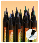 Poppy Crafts Acrylic Paint Markers - Metallic 12 Pack