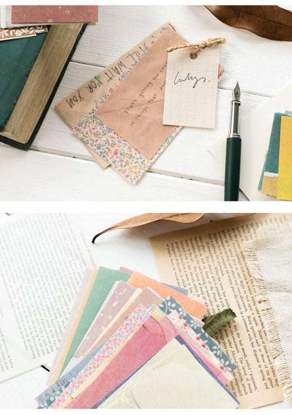 Poppy Crafts Cottage Garden Scrap Paper Pack - Vintage Cards
