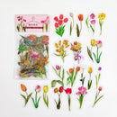 Poppy Crafts Floral Nature Sticker Pack - Bright Tulips