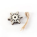 Poppy Crafts Wooden Ornaments Set - Christmas Collection - Festive Flakes