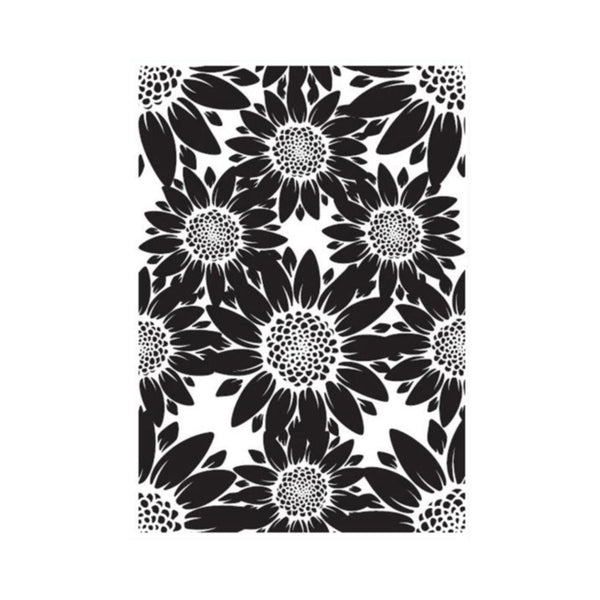 Poppy Crafts 3D Embossing Folder #125 - Sunflowers