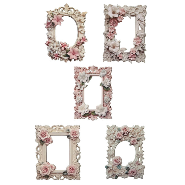 Poppy Crafts 3D Paper Floral Window Frames 10 Pack - Dream Flower