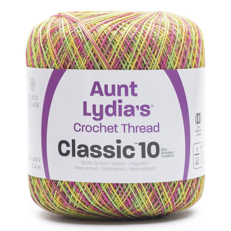 Aunt Lydia's Classic Crochet Thread Size 10 - Super Glow Sherbert