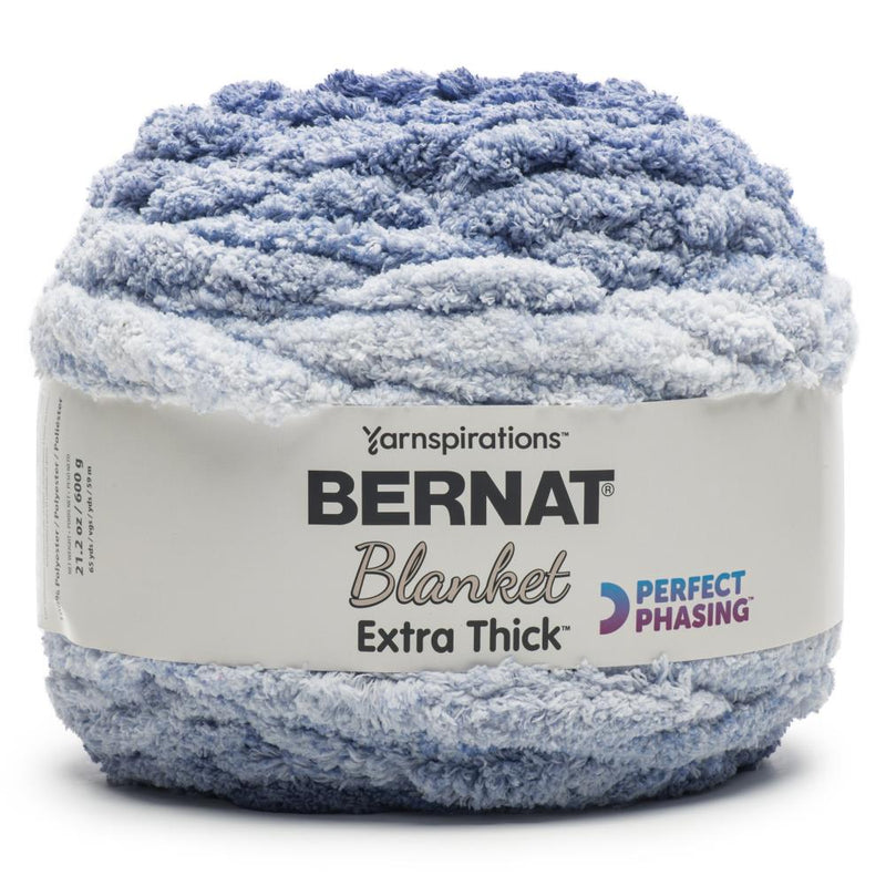 Bernat Blanket Extra Thick Perfect Phasing Yarn - Deep Navy