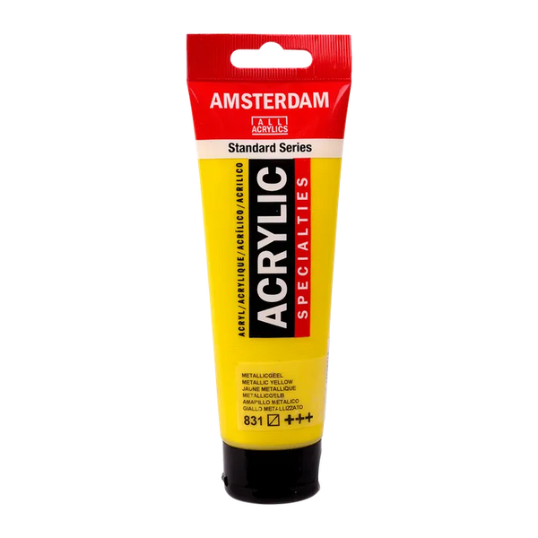 Amsterdam Standard Acrylic Paint 120ml - Metallic Yellow 831