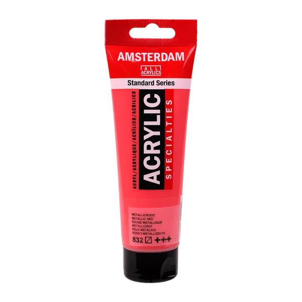 Amsterdam Standard Acrylic Paint 120ml - Metallic Red 832