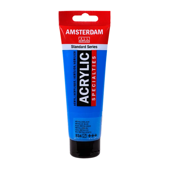 Amsterdam Standard Acrylic Paint 120ml - Metallic Blue 834