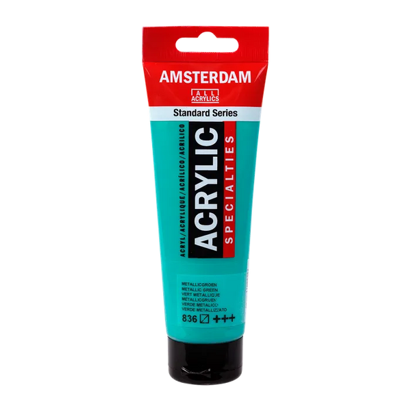 Amsterdam Standard Acrylic Paint 120ml - Metallic Green 836