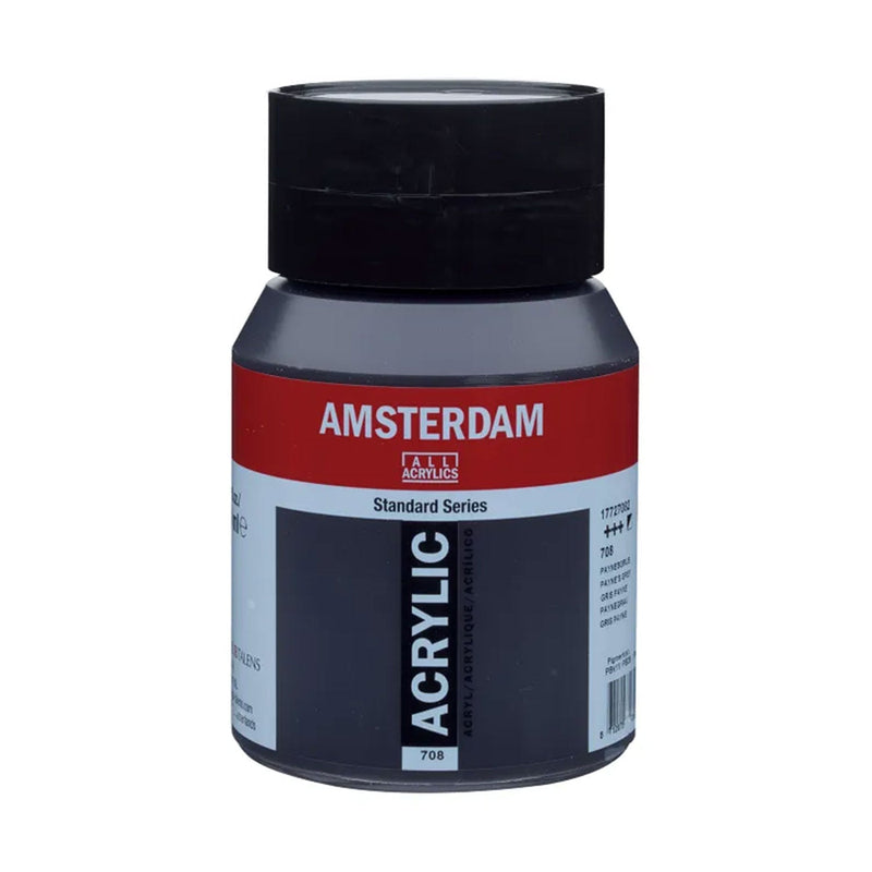 Amsterdam Standard Acrylic Paint 500ml - Payners Grey 708