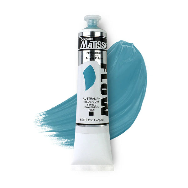 Matisse Flow Acrylic Paint 75ml - Australian Blue Gum -S2