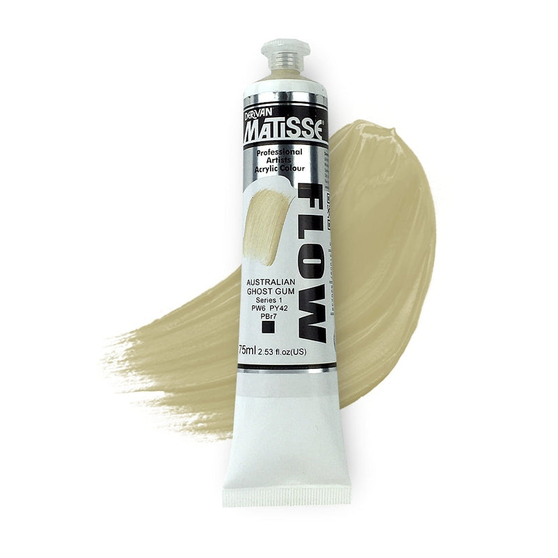 Matisse Flow Acrylic Paint 75ml - Australian Ghost Gum -S1