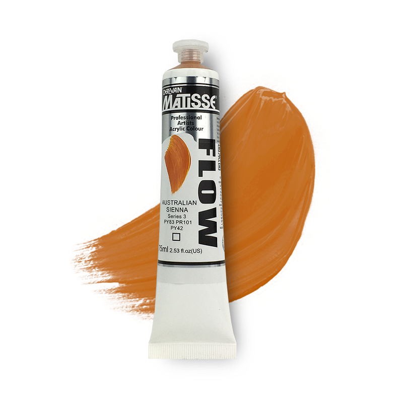 Matisse Flow Acrylic Paint 75ml - Australian Sienna -S3