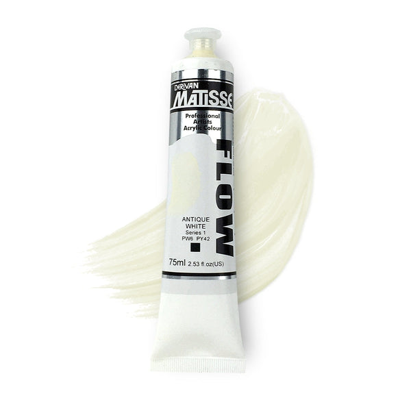 Matisse Flow Acrylic Paint 75ml - Antique White -S1