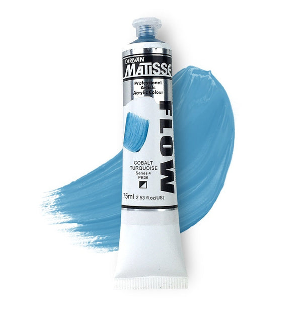 Matisse Flow Acrylic Paint 75ml - Cobalt Turquoise -S4