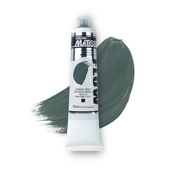 Matisse Flow Acrylic Paint 75ml - Green Grey (Antique) -S2