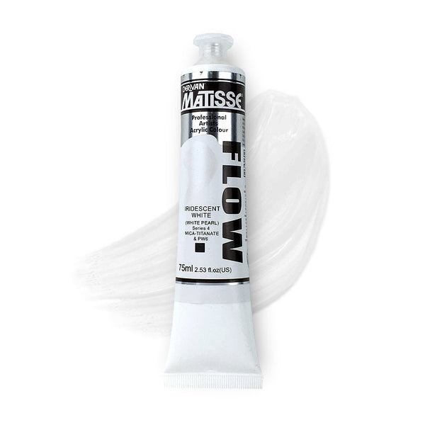 Matisse Flow Acrylic Paint 75ml - Iridescent White -S4