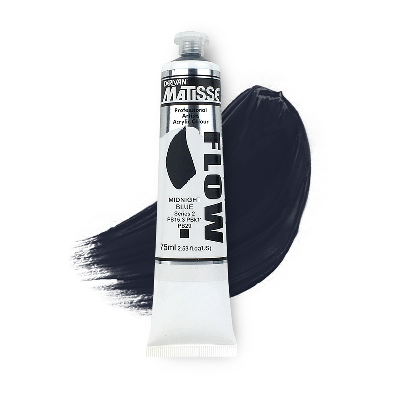 Matisse Flow Acrylic Paint 75ml - Midnight Blue -S2
