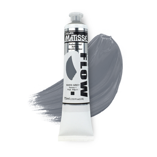 Matisse Flow Acrylic Paint 75ml - Mars Grey -S1