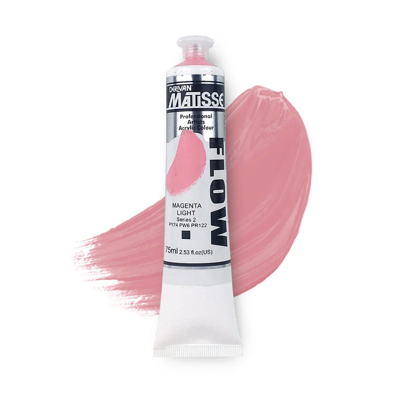 Matisse Flow Acrylic Paint 75ml - Magenta Light -S2