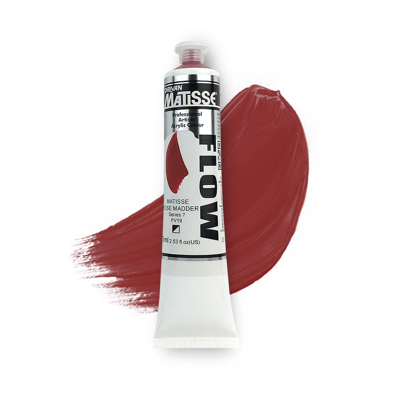 Matisse Flow Acrylic Paint 75ml - Matisse Rose Madder -S7