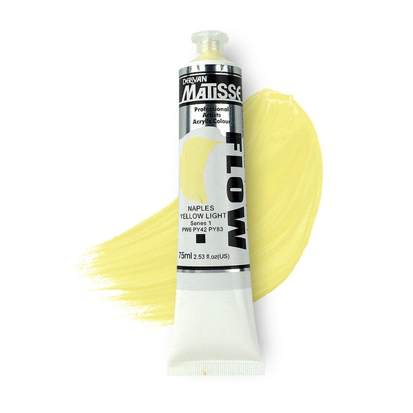 Matisse Flow Acrylic Paint 75ml - Naples Yellow Light -S1